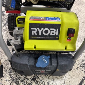 RYOBI 2000 PSI Electric Pressure Washer with Hose Reel & Spray Wand