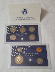 2 - 1999 US Mint Proof Set and US Mint 50 State Quarters Proof Set  Both sets include COA