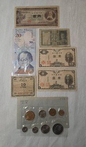 Foreign currency and 1971 Proof Set from Sweden