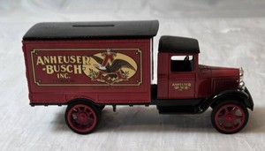 Vintage ERTL- Die-Cast 134 scale 1931 Hawkeye Anheuser-Busch Delivery Truck Bank.  (8 L x 3.5 H x 2.5 W)-VERY COLLECTIBLE