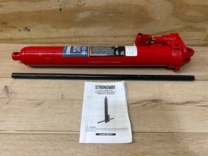 Strongway 8-Ton Long Ram Hydraulic Jack, Double Piston, Clevis Base, 24-34in. 44-116in. Lift Range #46217 MSRP $99.99