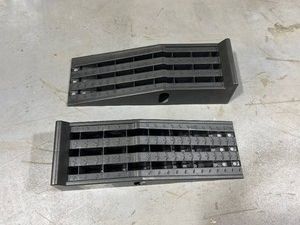 $75 Ironton Poly Car Ramp Set, 12,000-Lb. GVW Capacity, Lightweight Non-Rusting Design. MSRP $74.99