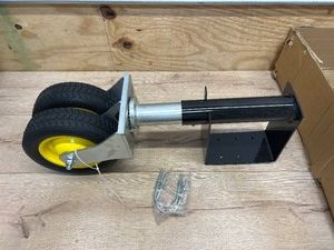 $200 4 Seasons Gate Wheel with Spring Suspension, 400-Lb. Capacity, 8in. x 3in. Dual Tires, Model# GW-400FF