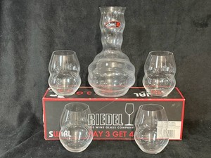 Riedel 5-Piece Stemless Wine Glasses & Decanter Set