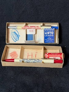 Vintage Centre Jobbing Co. Sauk Centre Advertising Pens & Pencil Leads Mixed Lot