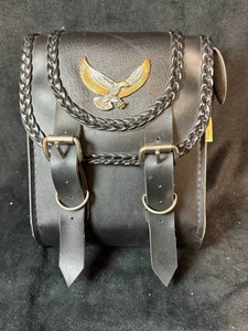 Willie and Max Black Magic Series Sissy Bar Bag Eagle Accent