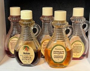 Vintage Watkins Imitation Extracts 2 Fl Oz - 5 Flavors (Lot of 5)