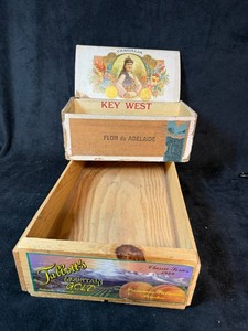Vintage Boxes - Vandalia Cigar Box & Talbotts Mountain Gold Peach Box (Lot of 2)