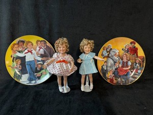 Danbury Mint Porcelain Shirley Temple Classics Dolls & Collectible Plates Mixed Lot