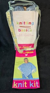 Suss Knit Kit Intermediate Knitting Basics Poncho Knit Kit New