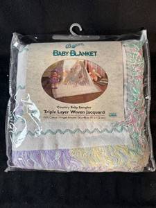 Beacon Country Baby Sampler Cotton Baby Blanket 36 X 48 in New