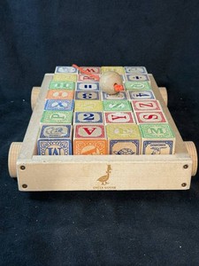 Uncle Goose Wooden Alphabet Block Pull Toy