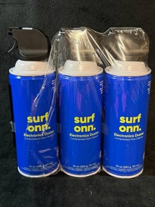 Surf Onn. Electronics Duster 10 Oz Cans (Lot of 3) New