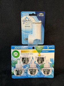 Glade PlugIns Warmer & Air Wick Fresh Waters Refills  NEW Mixed Lot