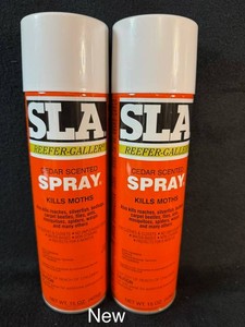 New SLA Reefer-Galler Cedar Scented Spray Aerosol Insecticide and Moth Spray (Lot of 2)