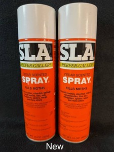 NEW SLA Reefer-Galler Cedar Scented Aerosol Insecticide and Moth Spray (Lot of 2)