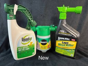 Roundup, Miracle-Gro & Ortho Lawn Care Mixed Lot (3 Pieces)