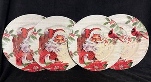 Ashland Christmas Noel Decorative Charger Plates (Lot of 4)