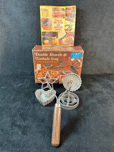 Nordic Ware Double Rosette & Timbale Iron With Recipe Booklet