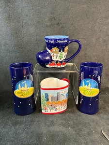 European Christmas Market & Christkindlmarkt Mug Mixed Lot (Lot of 4)