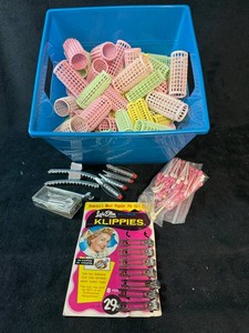 Vintage Hair Curlers & Lady Ellen Klippies Hair Clips Mixed Lot