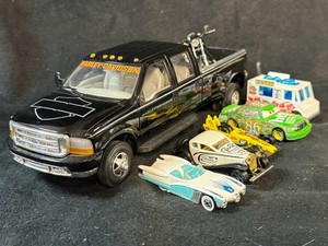 Harley-Davidson Pickup & Assorted Die-Cast Vehicles (Lot of 6)
