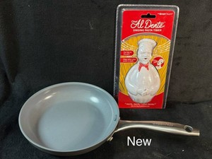 GreenPan Frying Pan & Chef Al Dente Pasta Timer by Smart Touch Mixed Lot