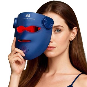 $250 INIA GLOW 4D Wireless Red Light Therapy Mask for Face, Dual NIR, 320 LEDs