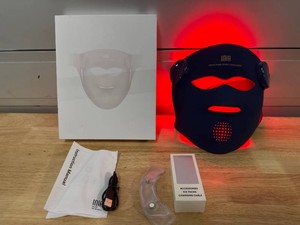 $250 INIA GLOW 4D Wireless Red Light Therapy Mask for Face, Dual NIR, 320 LEDs