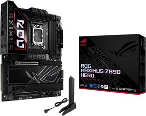 $434 ASUS ROG Maximus Z890 Hero Intel  Z890 LGA 1851 ATX Motherboard, Advanced AI PC-Ready, 22212 Stages, DDR5, WiFi 7, 3X PCIe  5.0 M.2, Thunderbolt  4, USB Type-C , AI OverclockingCoolingNetworking