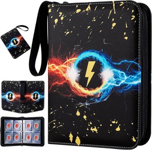 Jravkfi 4 Pocket Trading Card Binder Holds Up to 400 Cards