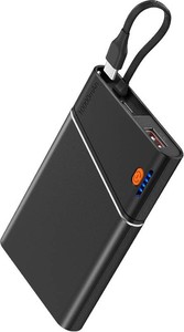 Aaoyun Portable Charger Power Bank, 10000mAh 22.5W PD Fast Charging Powerbank with Built-in USB C Cable, Slim External Phone Battery Pack for iPhone 171615 Samsung S24 Android etc (Pink, stock photos used for illustration purposes)