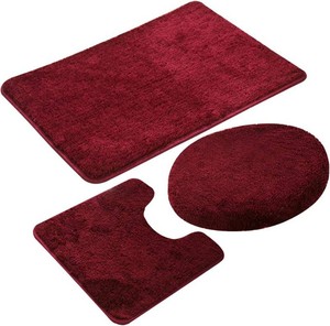 $30 3 Pieces Bathroom Rug Set, Non-Slip Bath Mats for Floors