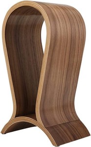 $30 Headphone Stand Wood, Headset Stand for Desk, Walnut Gaming Headphone Holder Compatible for Sennheiser, Bose, Beats, Razer, AKG, Airpod Max, HyperX, Sony PS4 et.
