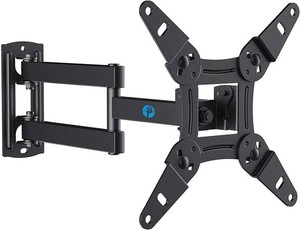 Pipishell Full Motion TV Wall Mount for Echo Show 2115 and 13-43 Inch Flat Curved Screen TVs & Monitors, Max VESA 200x200mm up to 44lbs, TV Mount Wall Bracket with Rotation Swivel Tilt Extension