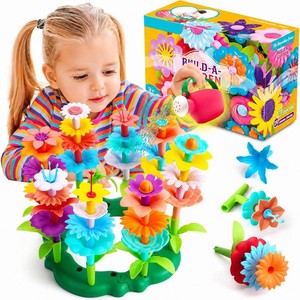 FUNZBO Flower Garden Building Toys Set - STEM Montessori Toys for Girls