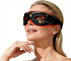 $26 Megelin 3 Modes Red Light Therapy for Eyes, Under-Eye Red Light Therapy Glasses,Treatment of Periorbital Wrinkles and Rhytides,Relieving Eye Fatigue