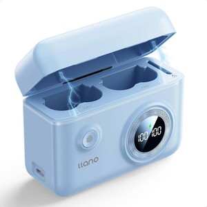 $25 llano NP-W235 Dual Battery Fast Charger for Fujifilm GFX100RF, XT5, XT4, VG-XT4, XS20, GFX50S II, GFX100S, XH2, XH2S, Blue