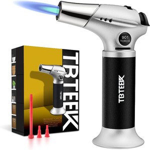 TBTeek Kitchen Butane Torch with Safety Lock for Baking, Crafts & Steak