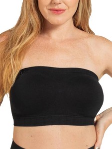 $38 SHAPERMINT Strapless Bra, No-Slip Wireless Bandeau with Sewn-in Cups 3X