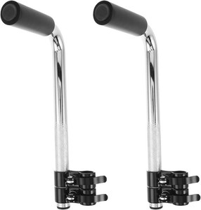 $29 Sewroro 2pcs Stainless Steel Wheelchair Push Handle Extenders Universal Push Handle Extension Grip for Elderly Disabled Adult Transport Chair Accessories