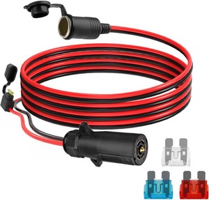 $21 ELFCULB 7 Pin Trailer Plug to 12V Socket Cable 12AWG 5FT for RVs