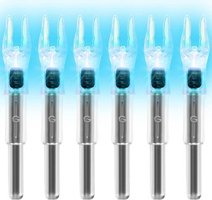 612 Pack G Lighted Nocks for Arrows with .165 .204 .233 .244 .246 Inside Diameter with X, H, S, GT Bushings High-Visibility LED Arrow Nocks, ONOff Switch Included