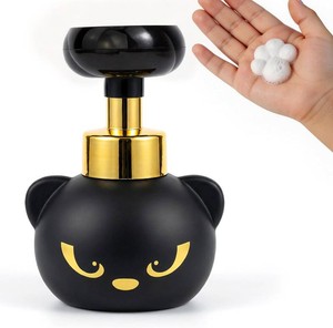 $21 Cat Paw Soap Dispenser, Black Kitty Foaming Pump Bottle Refillable Eco-Friendly Resin Hand Soap Dispenser for Home, Salon, and Bathroom - BPA Free