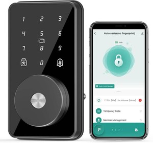 $35 Smart Lock, 4-in-1 Keyless Entry Door Lock for Front Door, Digital Door Lock with Keypad, Bluetooth Smart Deadbolt, App Control