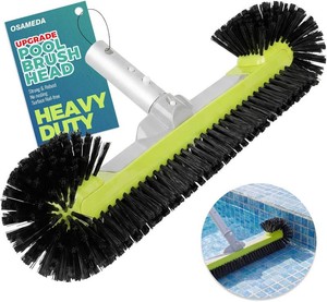 Pool Brush Head - Round Ends, Hemispherical Bristles, Charcoal