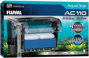 $113 Fluval AquaClear AC110 Power Filter for Aquariums, 60-110 US Gal