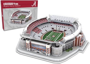 $35 Pro Lion 3D Jigsaw Puzzle Bryant-Denny Stadium Construction Building Kits - 139 Pieces  Alabama Crimson Tide Football Gifts for Boys, Adults, Men & Kids Aged 7  Puzzles Games Kit for Creative Fans