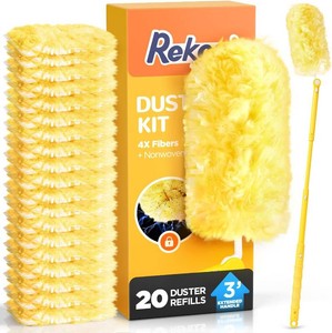 $20 REKOPI Heavy Duty Duster Refills for Swiffer Duster, 20 Count