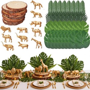 $43 Marsui 8 Set Safari Animals Table Centerpieces Jungle Safari Table Decor